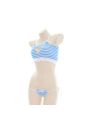 Love Hollow Striped Bikini Cosplay Costume