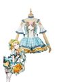 Love Live Bouquet Awaken Ayase Eli Cyan Dress Anime Cosplay Costumes