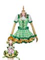 Love Live Bouquet Awaken Koizumi Hanayo Green Dress Anime Cosplay Costumes 