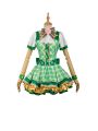Love Live Bouquet Awaken Koizumi Hanayo Green Dress Anime Cosplay Costumes 