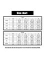 JoJo's Bizarre Adventure Guido Mista Full Sets Cosplay Costume Size Chart