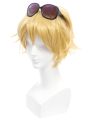 LOL Ezreal Short Golden Game Cosplay Wigs