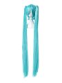 120cm Supper Long Green Vocaliod Cosplay Wigs Megurine Miku Straight Clip on Ponytails Full Hair
