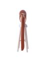 DDLC Monika Super Long Deep Pink Curly Synthetic Cosplay Wigs