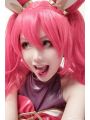 LOL Star Guardian Jinx Red Long Synthetic Cosplay Wigs ZY218