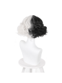 Movie Cruella Cruella de Vil White And Black Wavy Cosplay Wigs