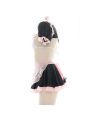 Pink Black Maid Sexy Pajama Cosplay Costume