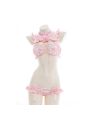 Pink Cheongsam Ruffled Underwear Cosplay Costume