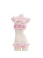 Pink Cheongsam Ruffled Underwear Cosplay Costume