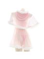 Pink Transparent Cute Plush Pajama Cosplay Costume