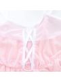 Pink Transparent Cute Plush Pajama Cosplay Costume