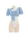 Plush High Fork Sexy Bow Underwear Cosplay Costume