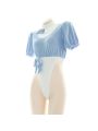 Plush High Fork Sexy Bow Underwear Cosplay Costume