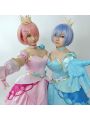 ReZERO -Starting Life in Another World Rem Ram Princess Dress Cosplay Costume