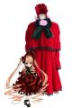 Rozen Maiden Shinku Lolita Red Maid Dress Cosplay Costumes