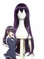 Saenai Heroine no Sodatekata Utaha Kasumigaoka Black Purple Long Straight Women Cosplay Wigs 