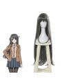 Seishun Buta Yarou wa Bunny Girl Senpai no Yume wo Minai Sakurajima Mai Dark Gray Long Cosplay Wigs