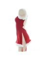 Sexy Backless Red Plush Cheongsam Cosplay Costume