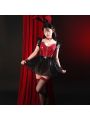 Sexy Black Mixed Red Bunny Girl Cosplay Costume Christmas Costume