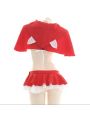 Sexy Suit Hoodie Cloak Christmas Cosplay Costume