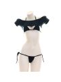 Short T-shirt Sexy Bikini Cosplay Costume