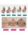 Silicone Breast Forms Fake Artificial  Boobs Chest Cosplay Prop 3 Color
