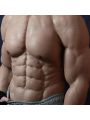 Silicone False Fake Muscle Elasticity Chest Man 2 Type 4 Color Cosplay Prop 