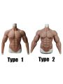 Silicone False Fake Muscle Elasticity Chest Man 2 Type 4 Color Cosplay Prop 