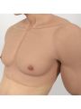 Silicone False Fake Muscle Elasticity Chest Man 4 Color Cosplay Prop 