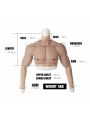 Silicone False Fake Muscle Elasticity Chest Man 4 Color Cosplay Prop 