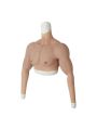 Silicone False Fake Muscle Elasticity Chest Man 4 Color Cosplay Prop 