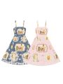 Sling Dress Cute Lolita Fresh Dress Daily 2 Colors Cosplay Costume