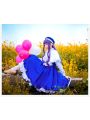 Cardcaptor Sakura Tomoyo Daidouji Singer Blue Dress Cosplay Costume