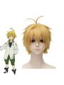 35cmThe Seven Deadly Sins  Meliodas Blond Short Synthetic Cosplay Wigs