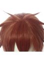 Twisted Wonderland Ace Trappola Short Dark Orange Cosplay Wigs Detail