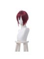 Twisted Wonderland Riddle Rosehearts Red Short With V-Shape Bangs Cosplay Wigs