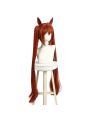 Uma Musume Pretty Derby Daiwa Scarlet Yellow Brown Long Cosplay Wigs