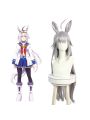 Uma Musume Pretty Derby Oguri Cap Silver Gray Long Cosplay Wigs