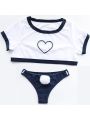 Uniform Underwear Love Hollow Cosplay Costume With Bunny Tail