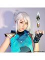 Game Valorant Project A Jett White Cosplay Wigs