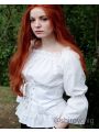 Vintage Long Sleeve Shirt Strapless Shoulder Cosplay Costume