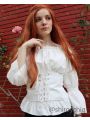 Vintage Long Sleeve Shirt Strapless Shoulder Cosplay Costume