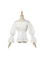 Vintage Long Sleeve Shirt Strapless Shoulder Cosplay Costume