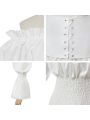 Vintage Long Sleeve Shirt Strapless Shoulder Cosplay Costume