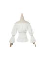 Vintage Long Sleeve Shirt Strapless Shoulder Cosplay Costume
