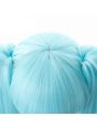 Vocaloid 2019 Hatsune Miku Star and Snow Princess White Blue Mixed Color Cosplay Wigs 