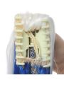 Vocaloid Hatsune Miku Snow 2018 White Blue Mixed Color Cosplay Wigs