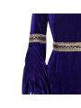 Women Renaissance Victorian Medieval Dark Blue Long Vintage Dress