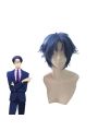  WotaKoi Love is Hard for Otaku Hirotaka Nifuji 45cm Blue Short Men Synthetic Cosplay Wig