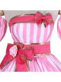Youtuber Kizuna AI Woman Pink Dress Cosplay Costume
